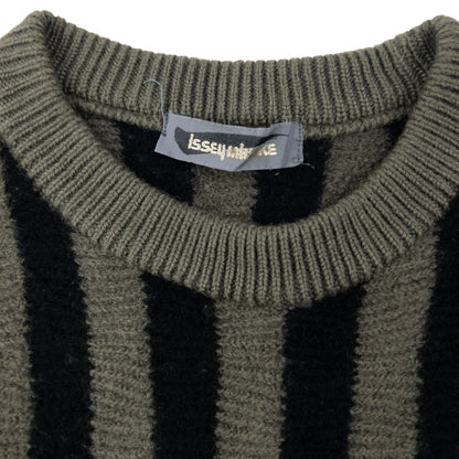 Vintage 80s Issey Miyake Striped Wool Jumper Womens Size S