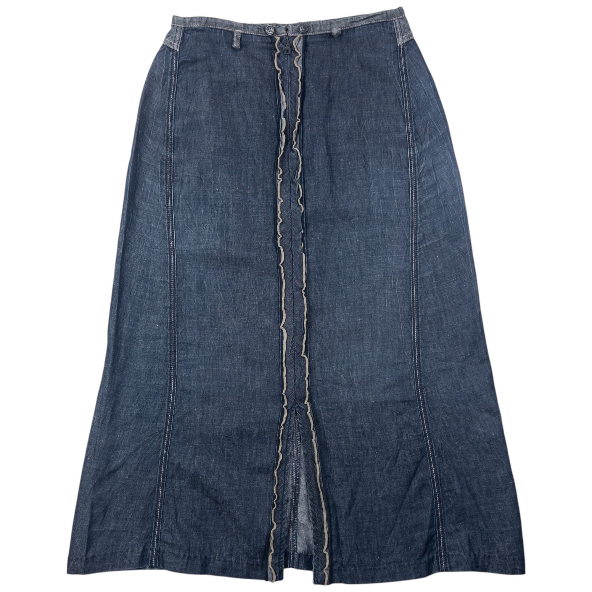 Vintage 2000s Marithe + Francois Girbaud Denim Skirt Womens Size W28