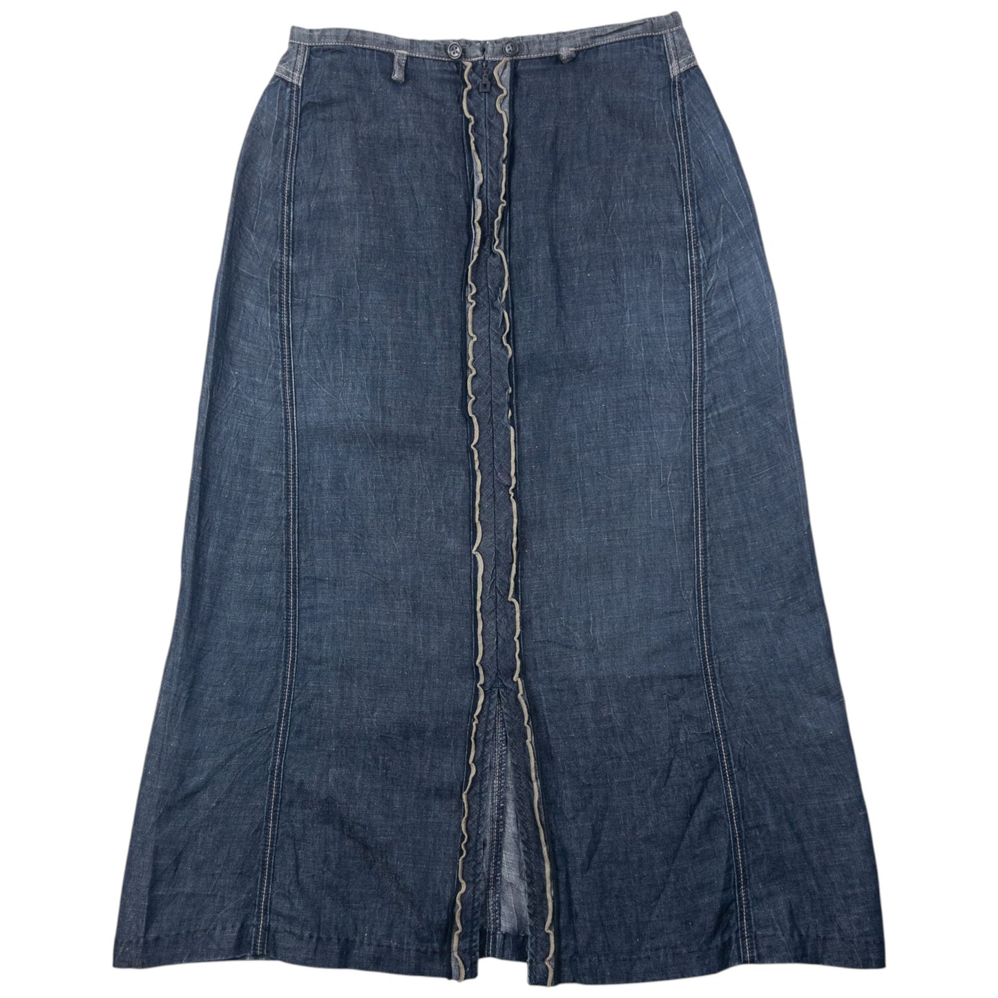 Vintage 2000s Marithe + Francois Girbaud Denim Skirt Womens Size W28