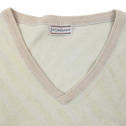 Vintage 80s YSL Yves Saint Laurent Striped Jumper Womens Size M