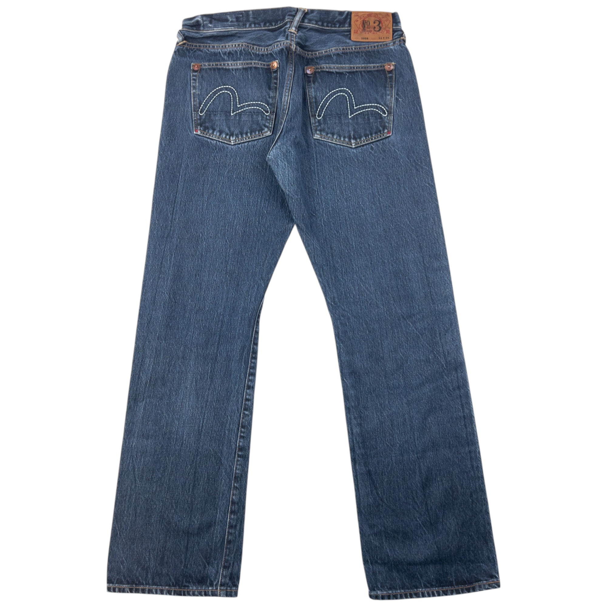 Vintage 2000s Evisu Double Gull Embroidered Japanese Denim Jeans Size W32