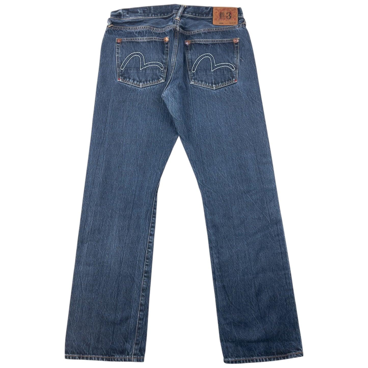 Vintage 2000s Evisu Double Gull Embroidered Japanese Denim Jeans Size W32