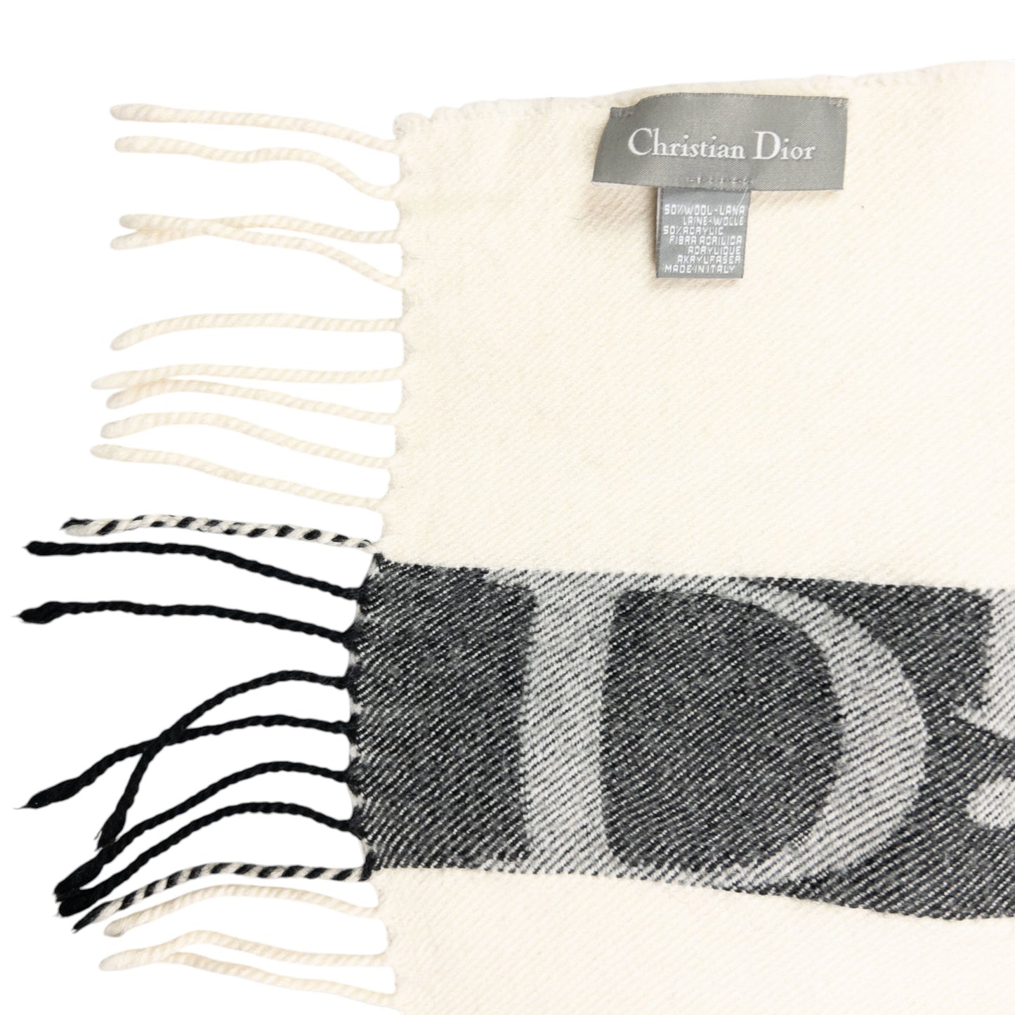 Vintage Dior Tassel Scarf
