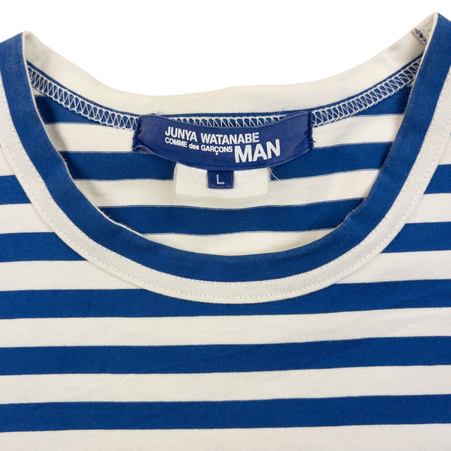 Vintage Junya Watanabe X Comme Des Garçons MAN Striped T Shirt Size L