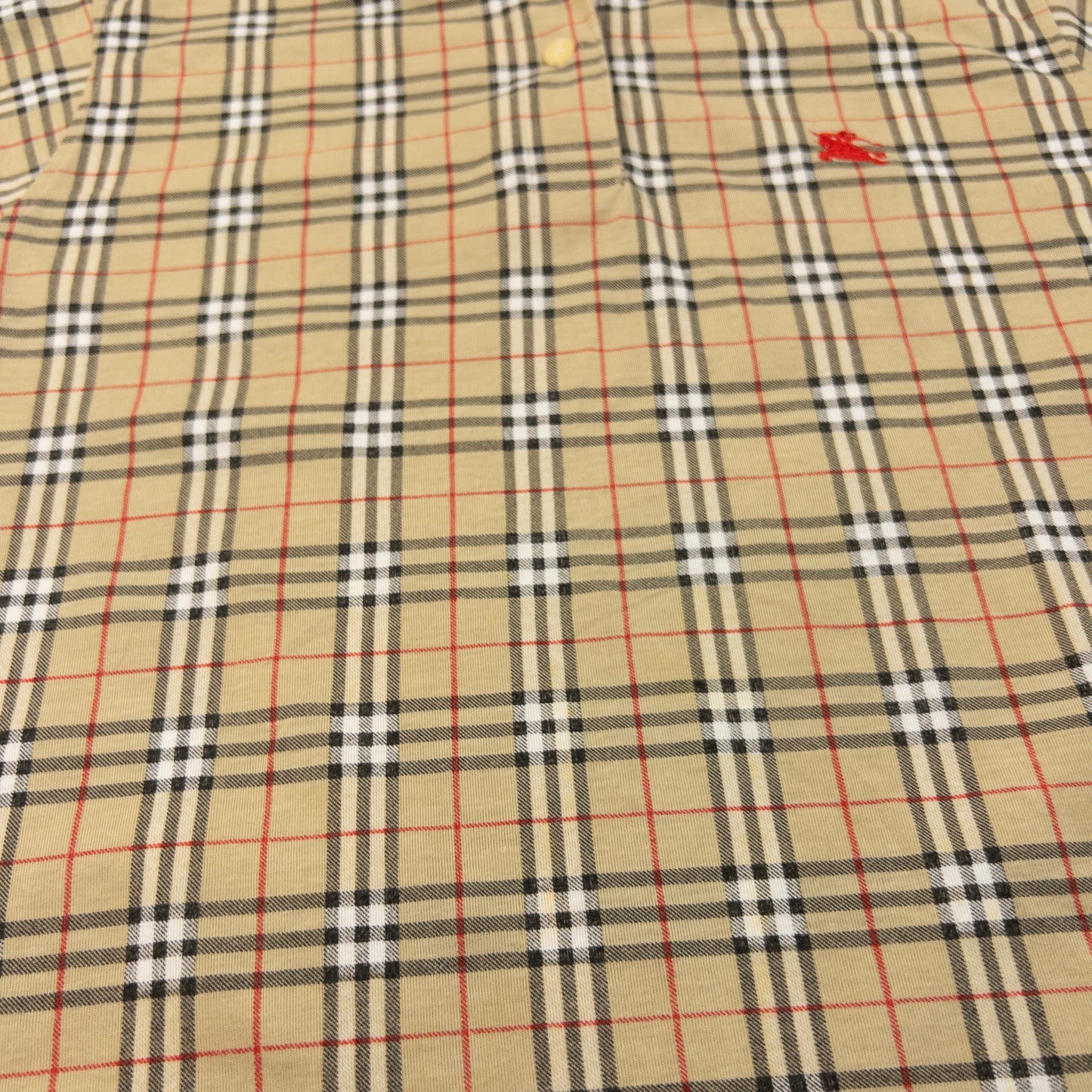 Vintage 90s Burberry Nova Check Polo Shirt Womens Size L
