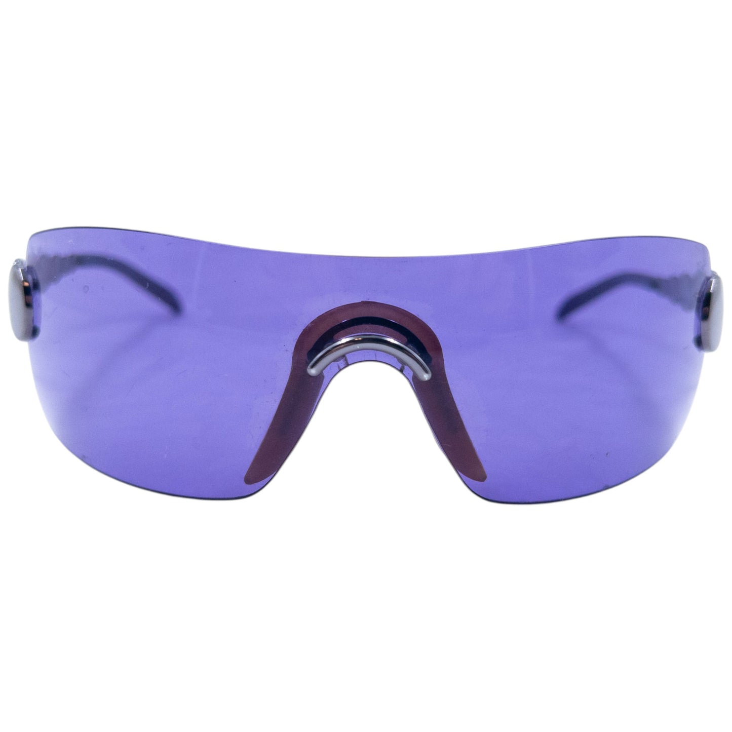 Vintage 2000s Dior By John Galliano Millennium Rimless Shield Sunglasses