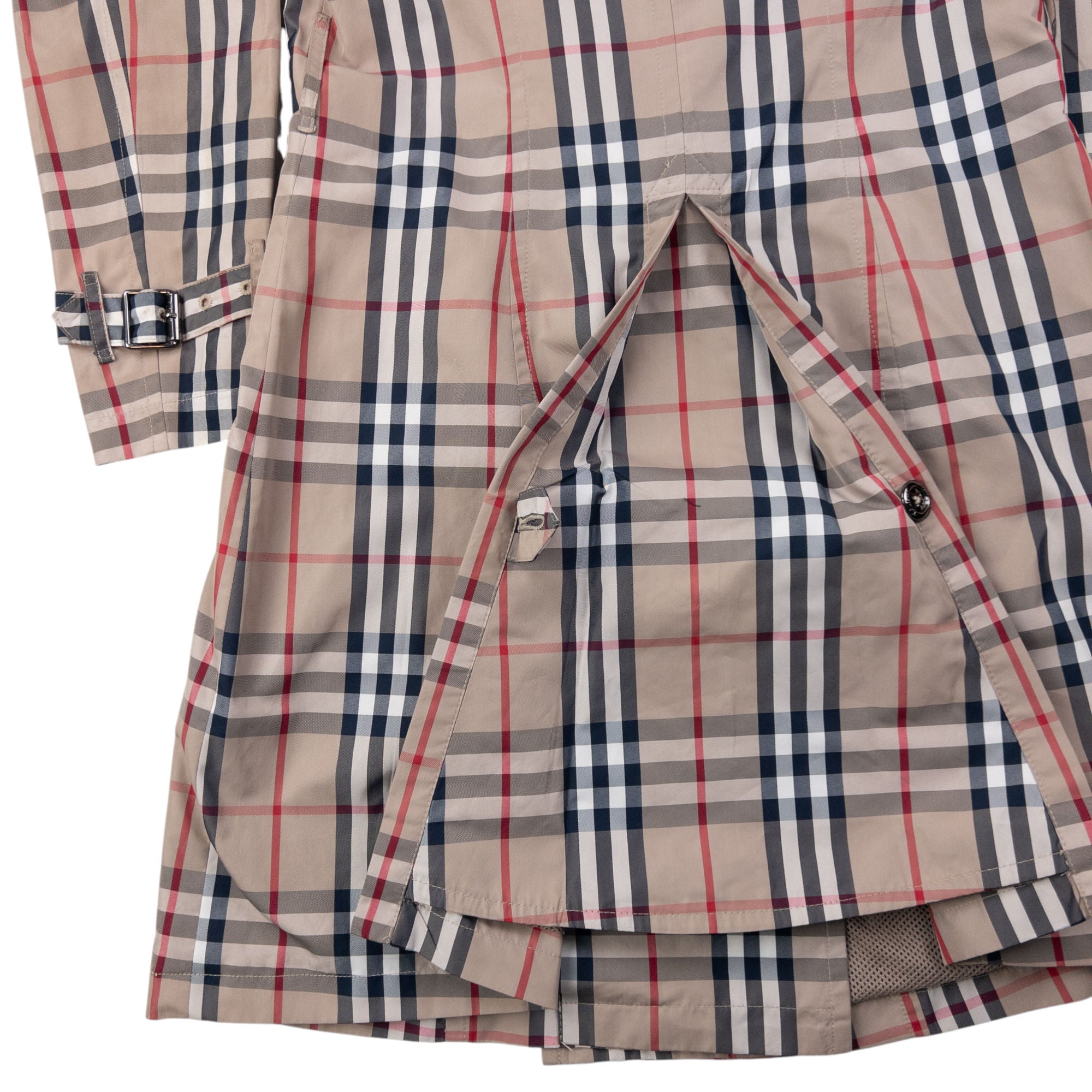 Vintage Burberry Nova Check Trench Jacket Womens Size S