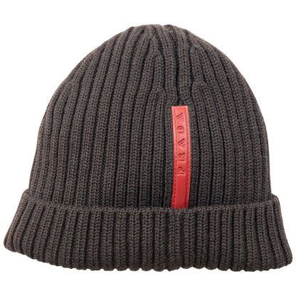 Vintage 2000s Prada Sport Ribbed Knit Beanie Hat