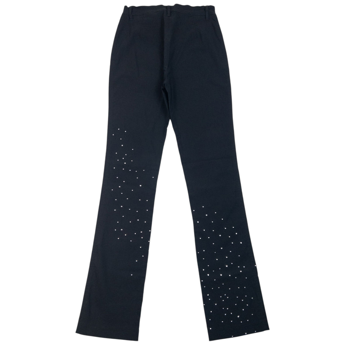 Vintage 90s Moschino Jeans Diamanté Trousers in black, photo 2