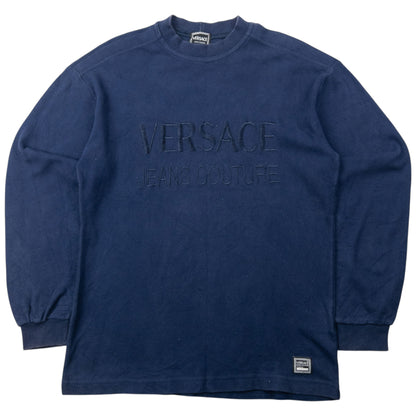 Vintage 2000s Versace Jeans Couture Embroidered Sweatshirt Size S