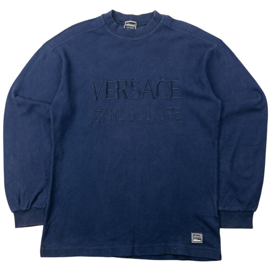 Vintage 2000s Versace Jeans Couture Embroidered Sweatshirt Size S