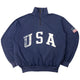 Vintage Polo Ralph Lauren USA Q Zip Sweatshirt Size L