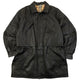 Vintage 90s Burberry Nova Check Lined Leather Jacket Size XL