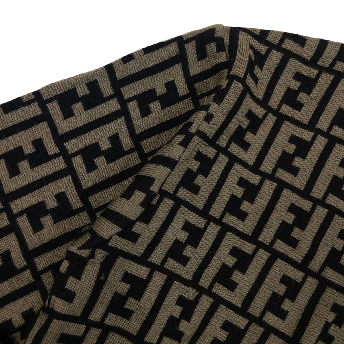 Vintage 2000s Fendi Club Monogram Jumper SizeM in beige, photo 5