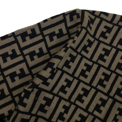 Vintage 2000s Fendi Club Monogram Jumper SizeM in beige, photo 5