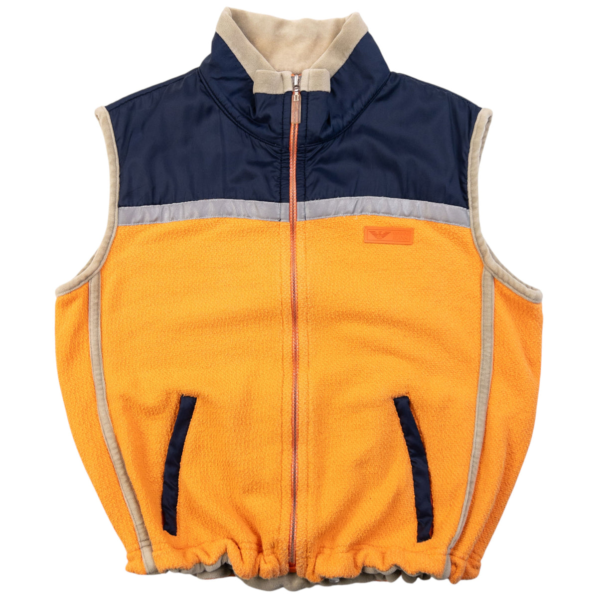 Vintage 90s Armani Jeans Zip Up Gilet Size XS
