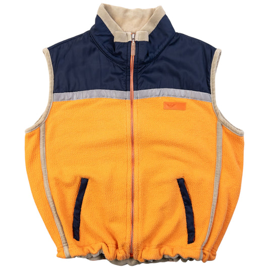 Vintage 90s Armani Jeans Zip Up Gilet Size XS