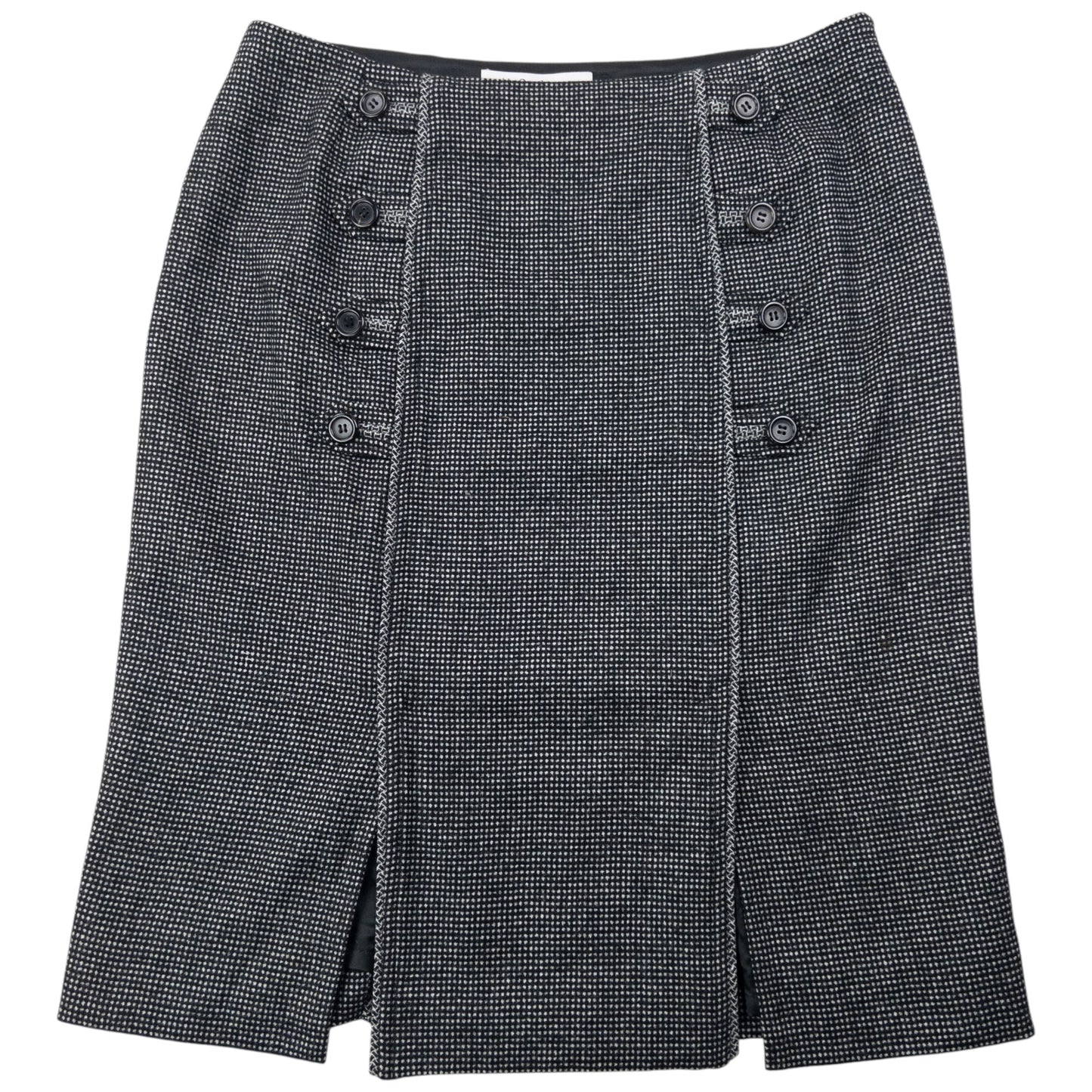 Vintage 2000s YSL Yves Saint Laurent By Tom Ford Button Skirt Womens Size W30
