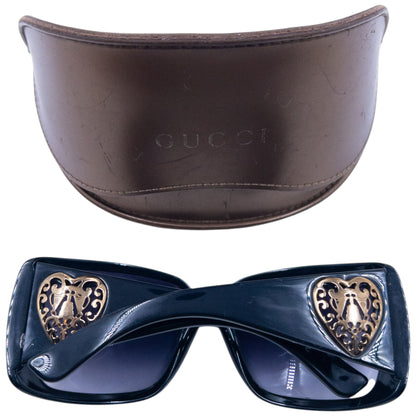 Vintage 2000s Gucci Heart Cut-Out Sunglasses