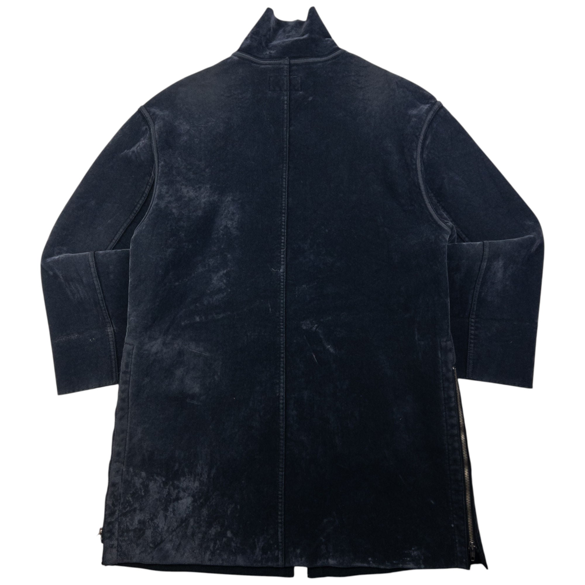 Vintage Armani Jeans Fleece Lined Velour Jacket Womens Size XL