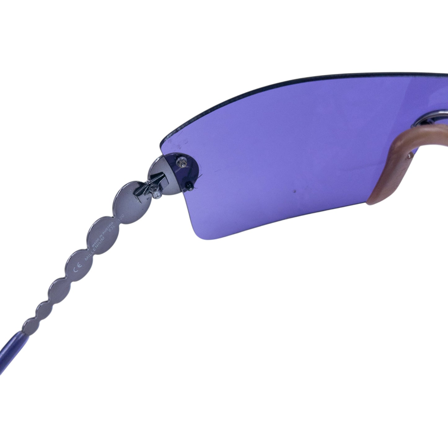 Vintage 2000s Dior By John Galliano Millennium Rimless Shield Sunglasses