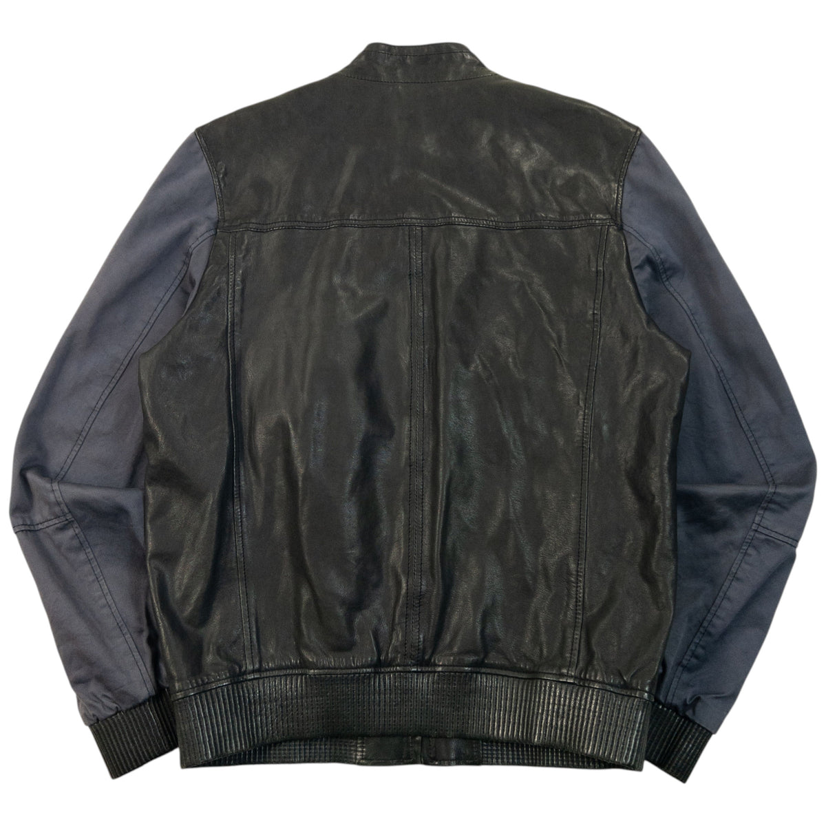 Vintage 2000s  Hugo Boss Zip Up Leather Jacket Size S