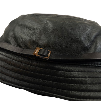 Vintage 2000s Gucci Leather Bucket Hat Size M