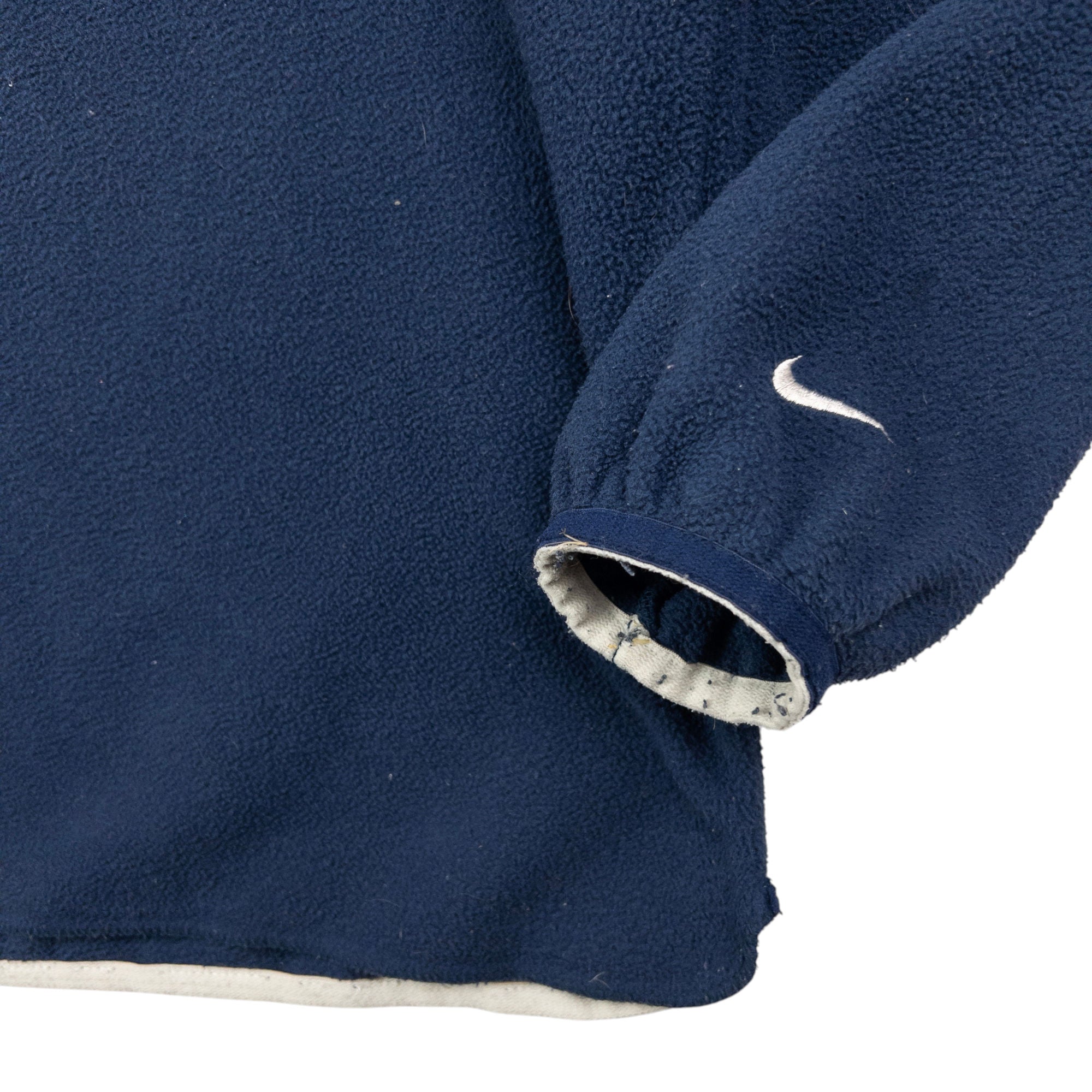 Vintage Nike Embroidered Q Zip Fleece Sweatshirt Size S