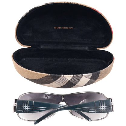 Vintage 2000s Burberry Nova Check Studded Sunglasses
