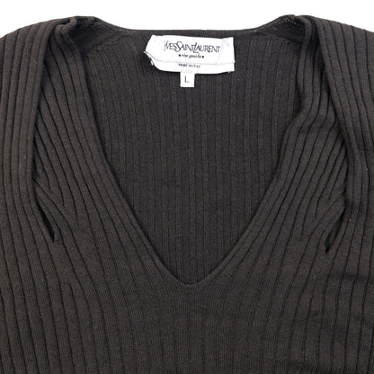 Vintage 2000s YSL Yves Saint Laurent By Tom Ford Cropped Jumper Womens Size L