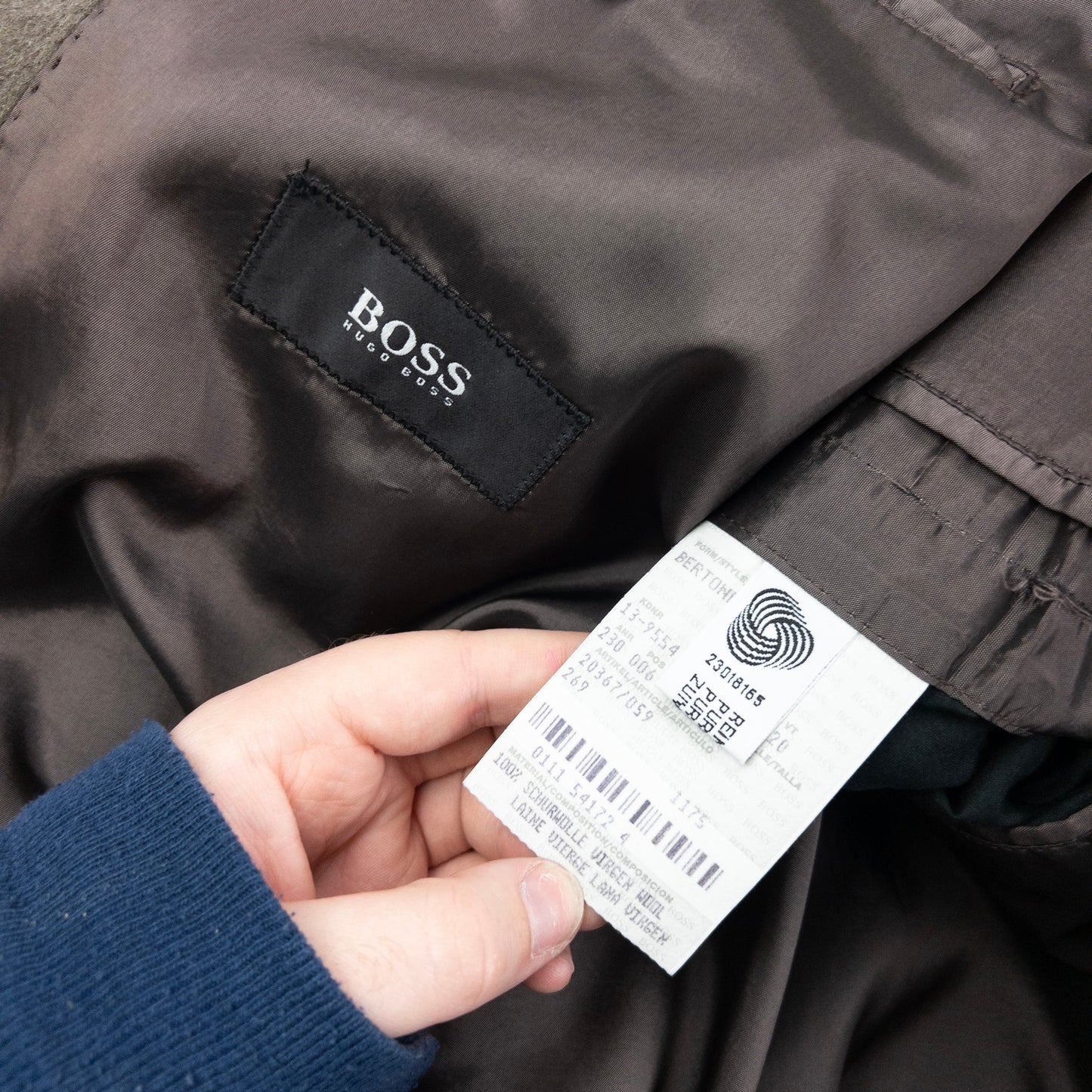 Vintage 2000s Hugo Boss Longline Wool Button Up Jacket Size XXL
