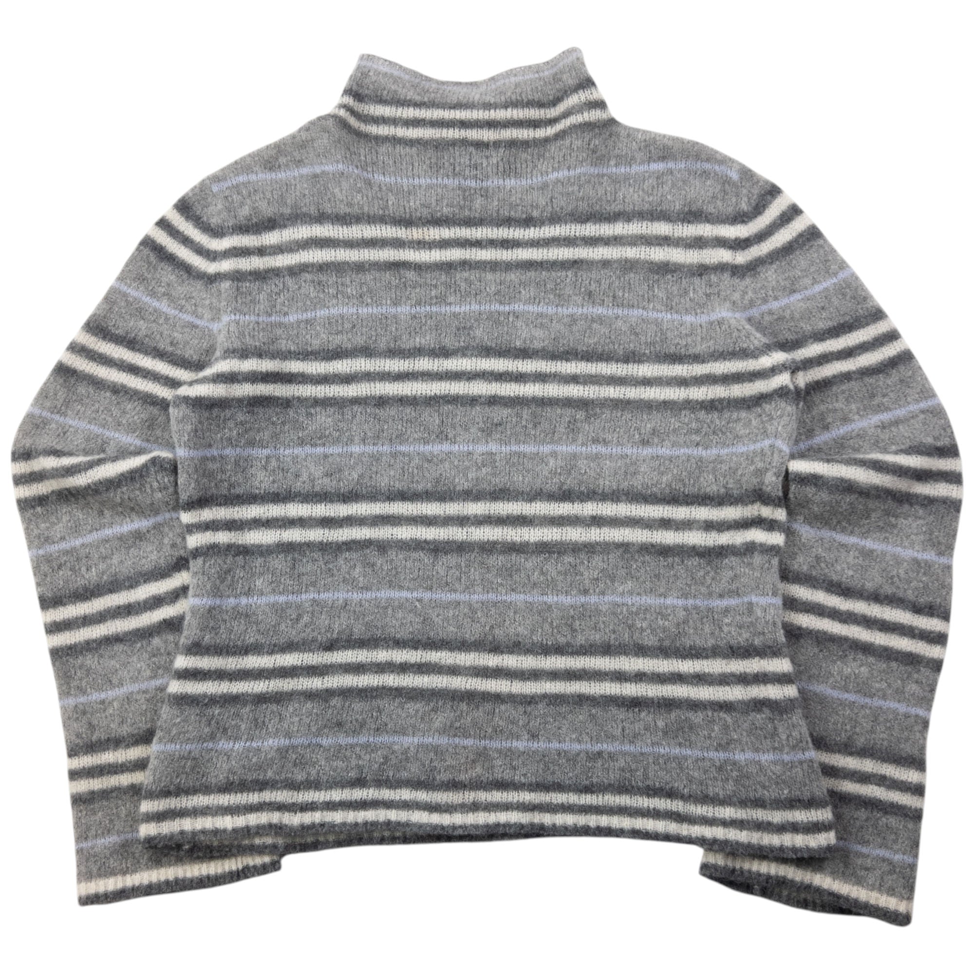 Vintage 2000s Burberry Striped Lightweight Cashmere Knit Jumper Womens Size S