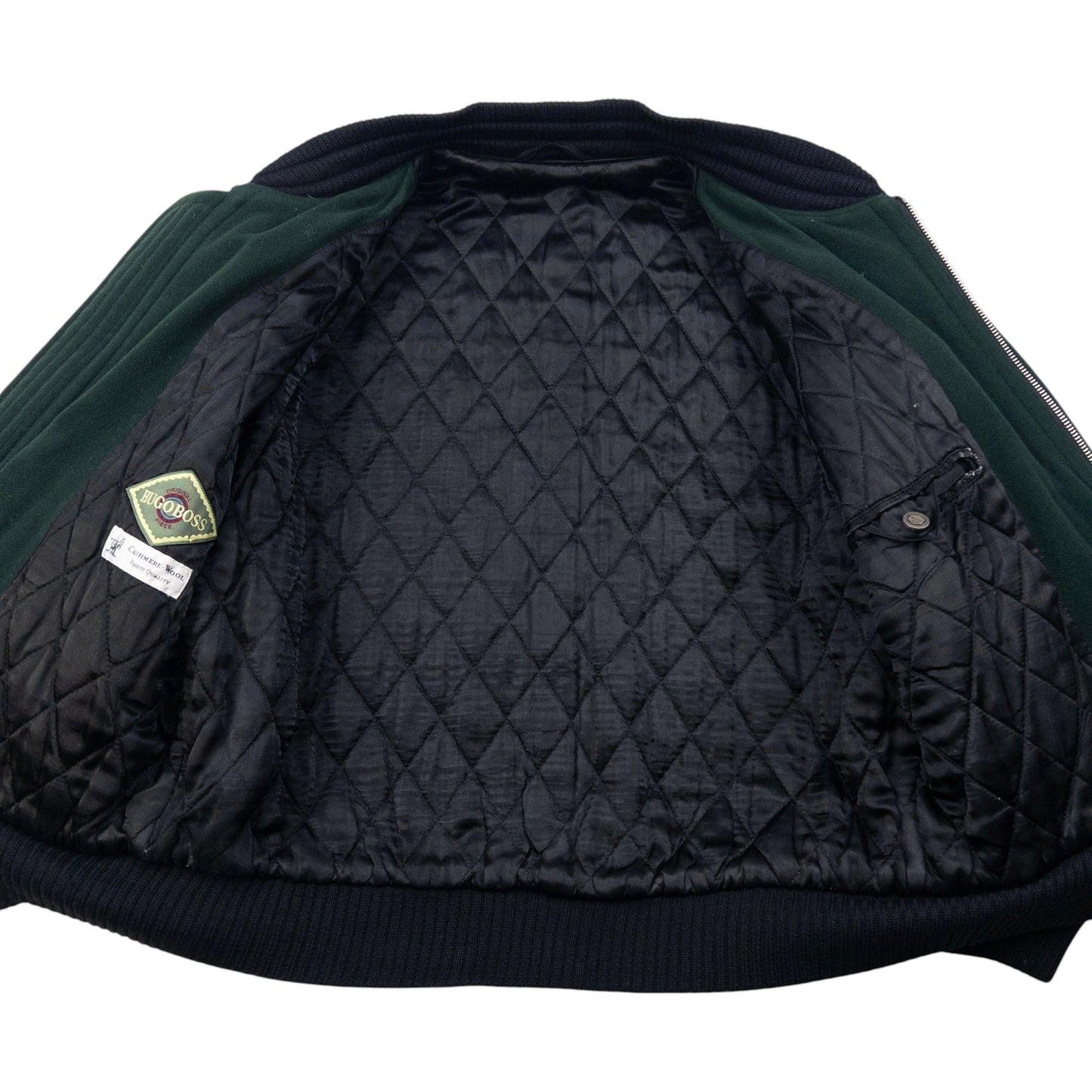 Vintage Hugo Boss Cashmere Bomber Jacket Size M