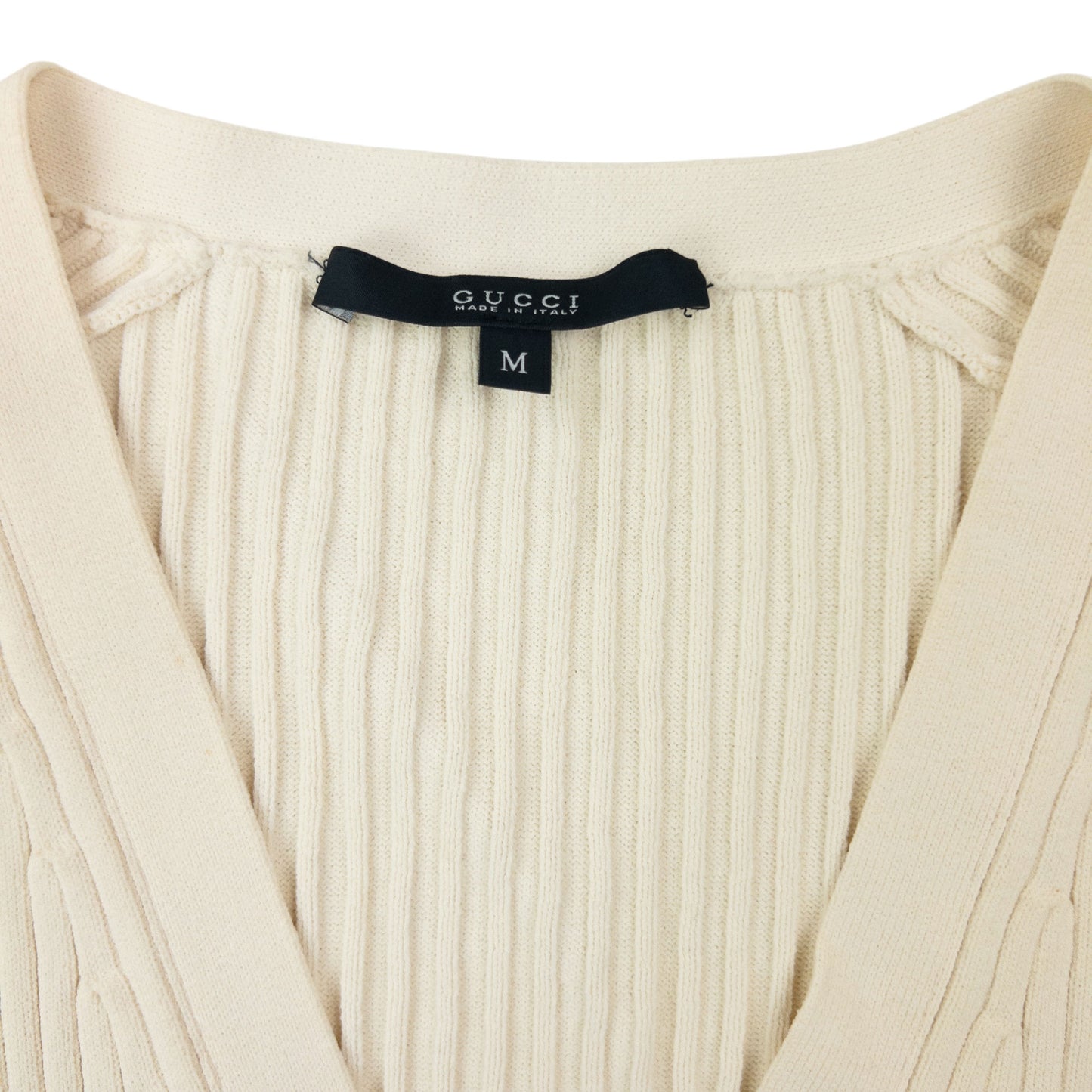 Vintage 2000s Gucci Ribbed Cardigan Womens Size M