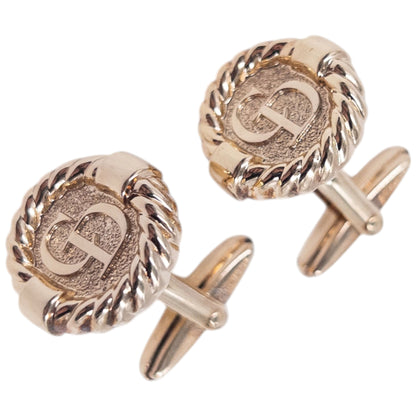 Vintage 90s Dior Embossed Cufflinks