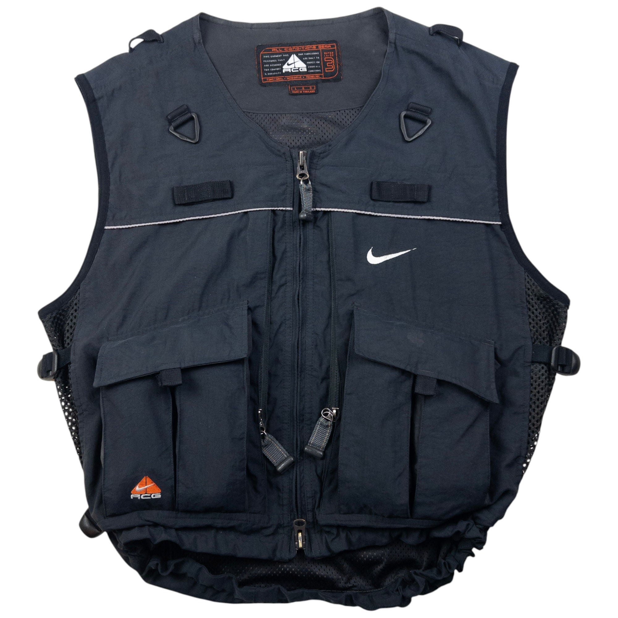 Vintage Nike ACG Cargo Vest Gilet Size L
