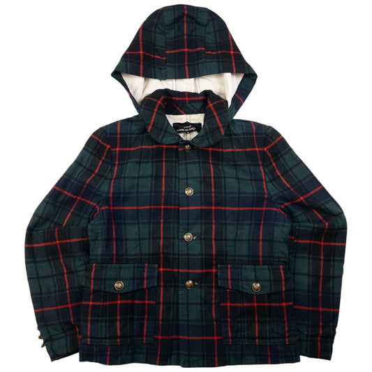 Vintage Comme Des Garçons Tricot Button Up Tartan Jacket Womens Size S