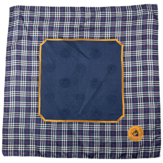 Vintage 90s Burberry Nova Check Silk Scarf