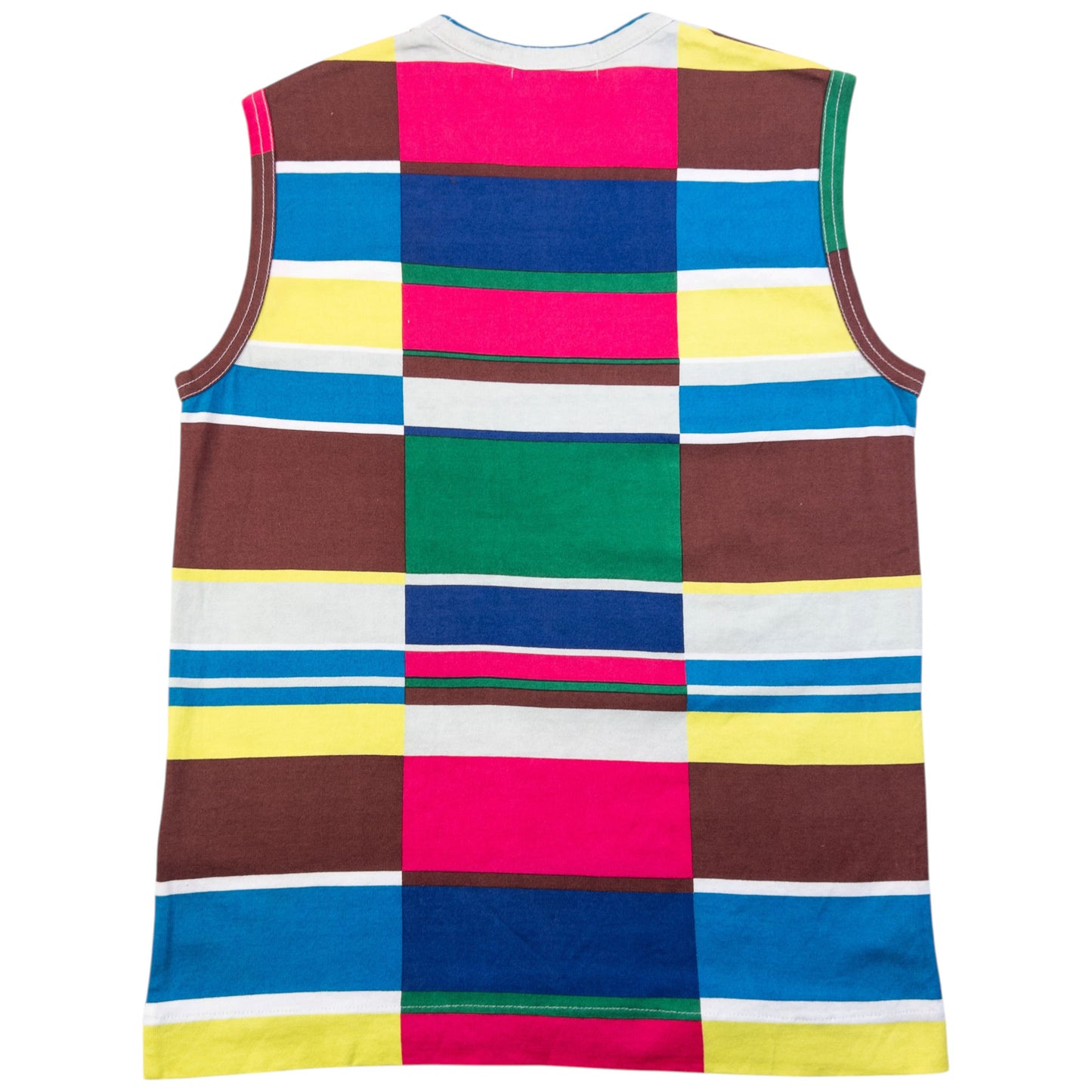 Vintage SS2001 Comme Des Garçons Tricot Pattern Vest Top Womens Size S