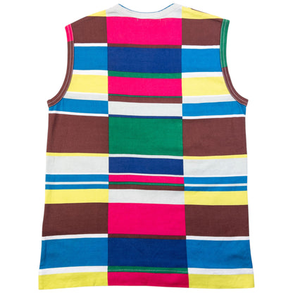 Vintage SS2001 Comme Des Garçons Tricot Pattern Vest Top Womens Size S
