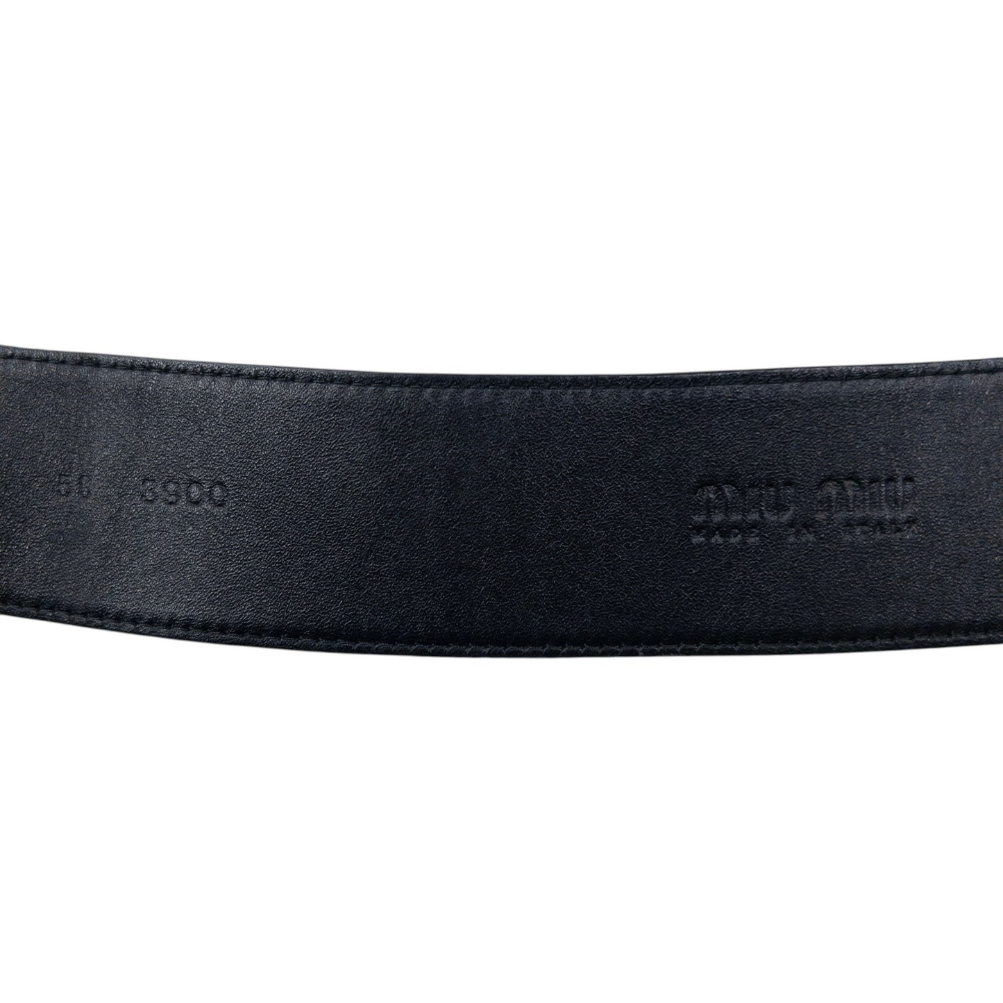 Vintage 2000s Miu Miu Metallic Leather Belt Size W26