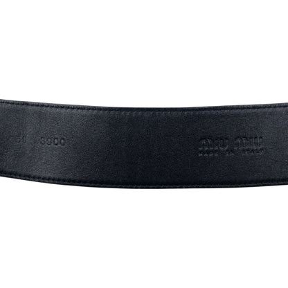 Vintage 2000s Miu Miu Metallic Leather Belt Size W26