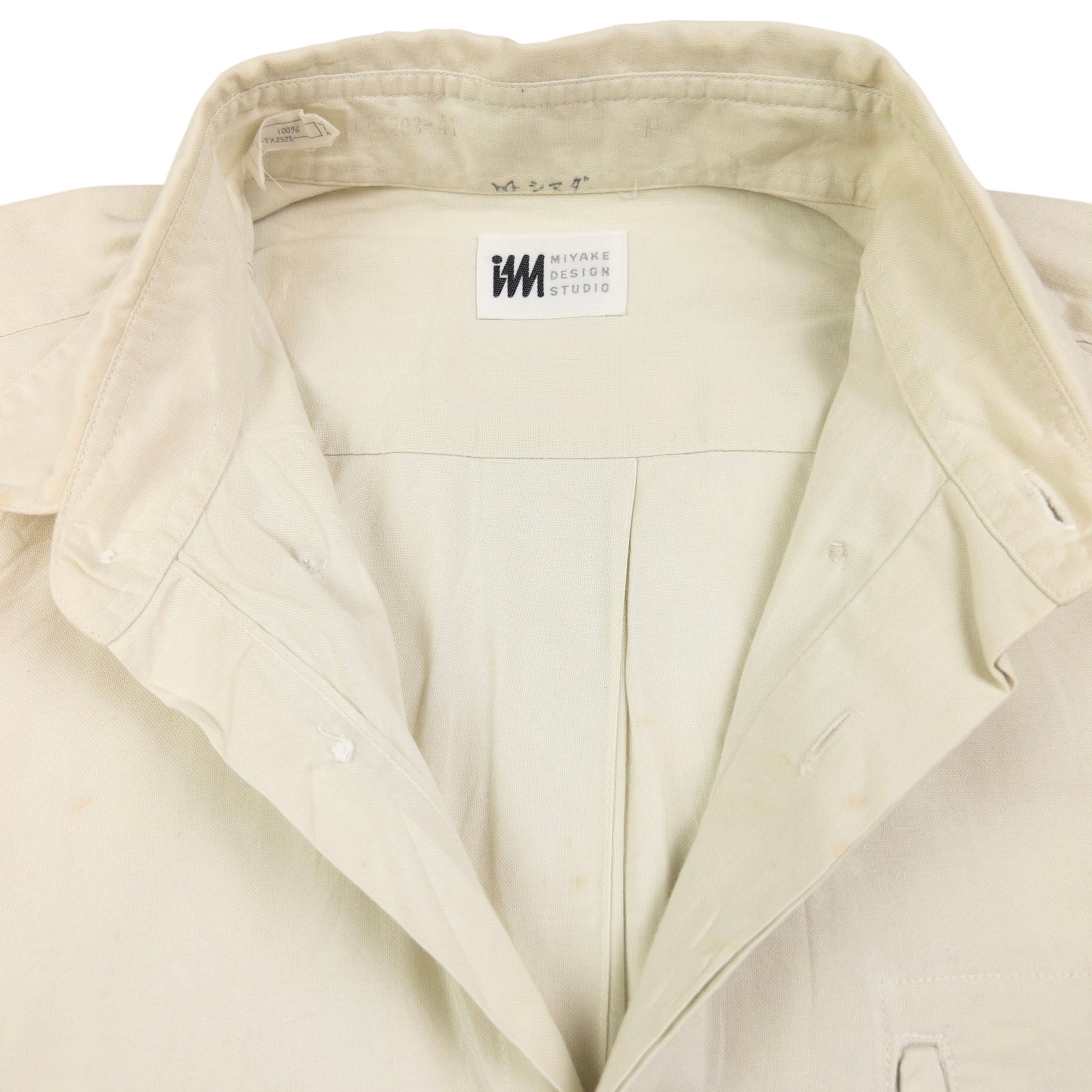 Vintage Issey Miyake Long Sleeve Button Up Shirt Size M
