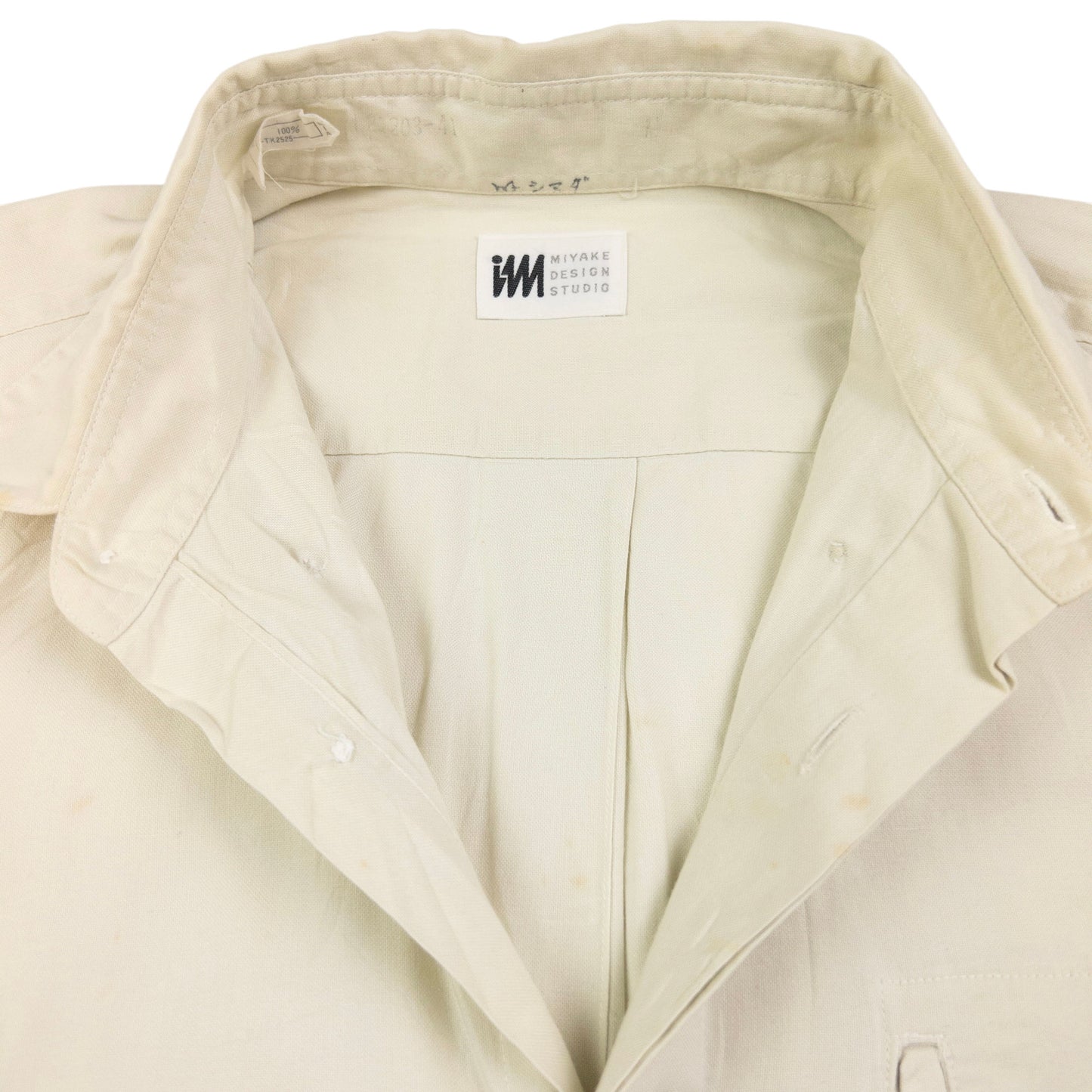 Vintage Issey Miyake Long Sleeve Button Up Shirt Size M