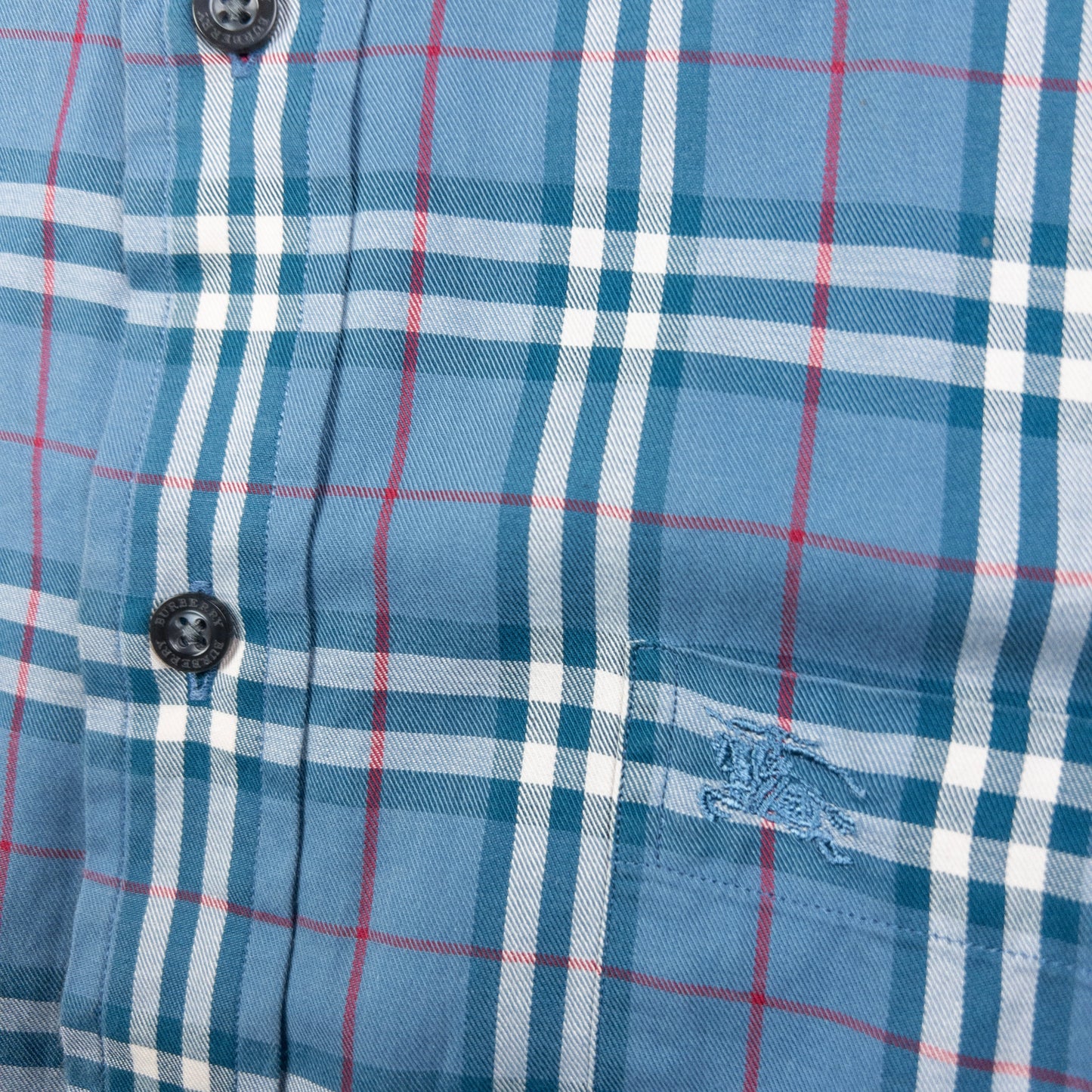 Vintage Burberry Nova Check Long Sleeve Button Up Shirt Size L