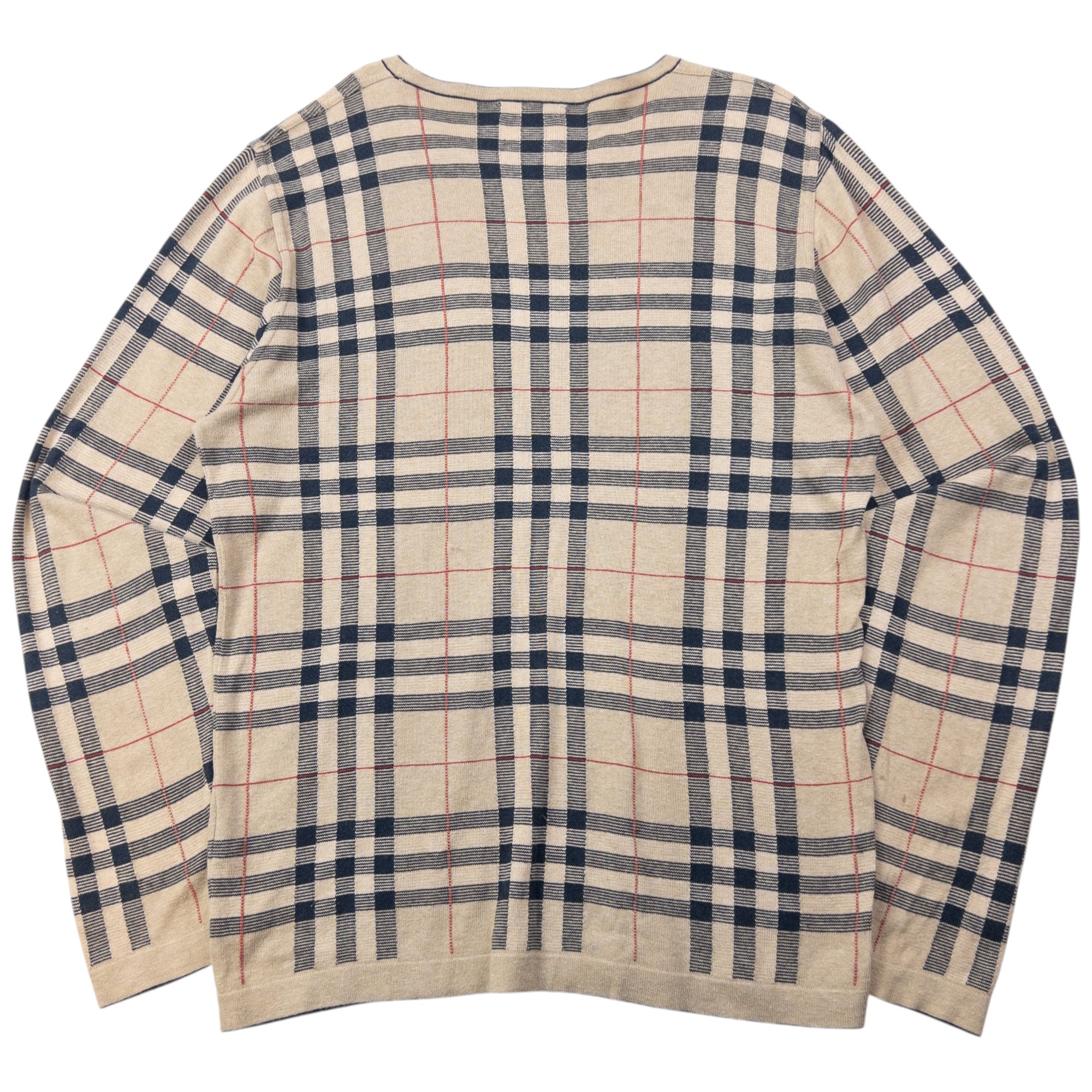 Vintage 2000s Burberry Nova Check Jumper Size M
