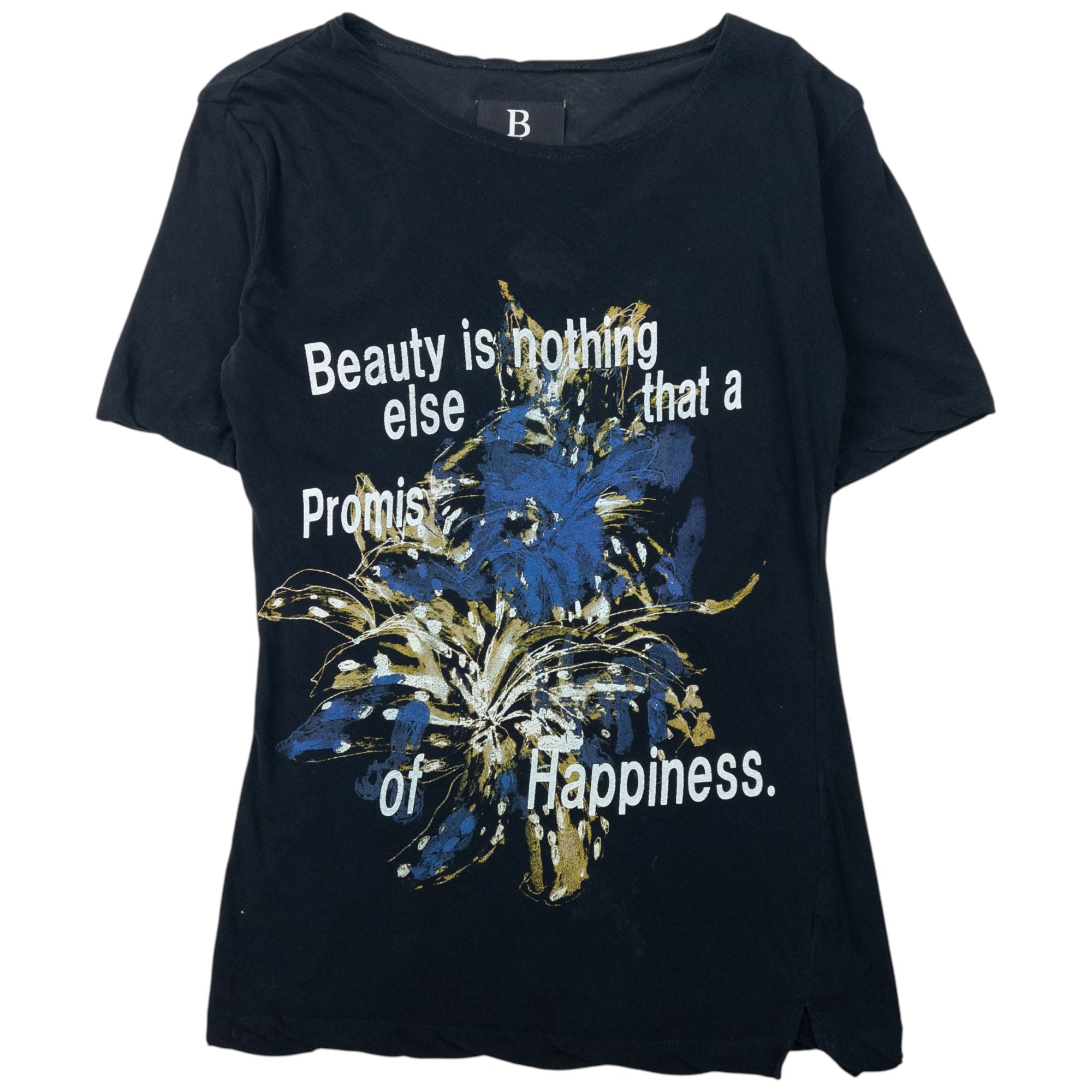 Vintage B By Yohji Yamamoto Lightweight Graphic T Shirt Womens Size M