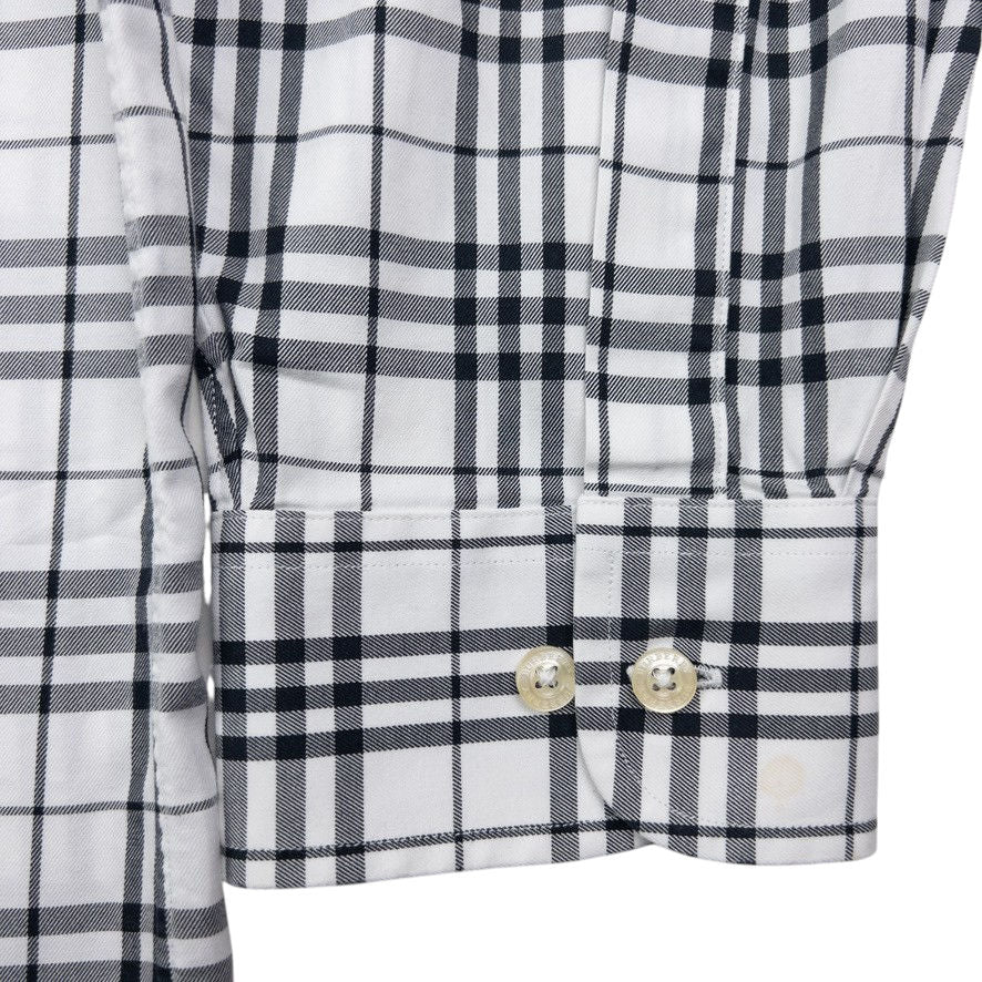 Vintage Burberry Nova Check Long Sleeve Button Up Shirt Size L