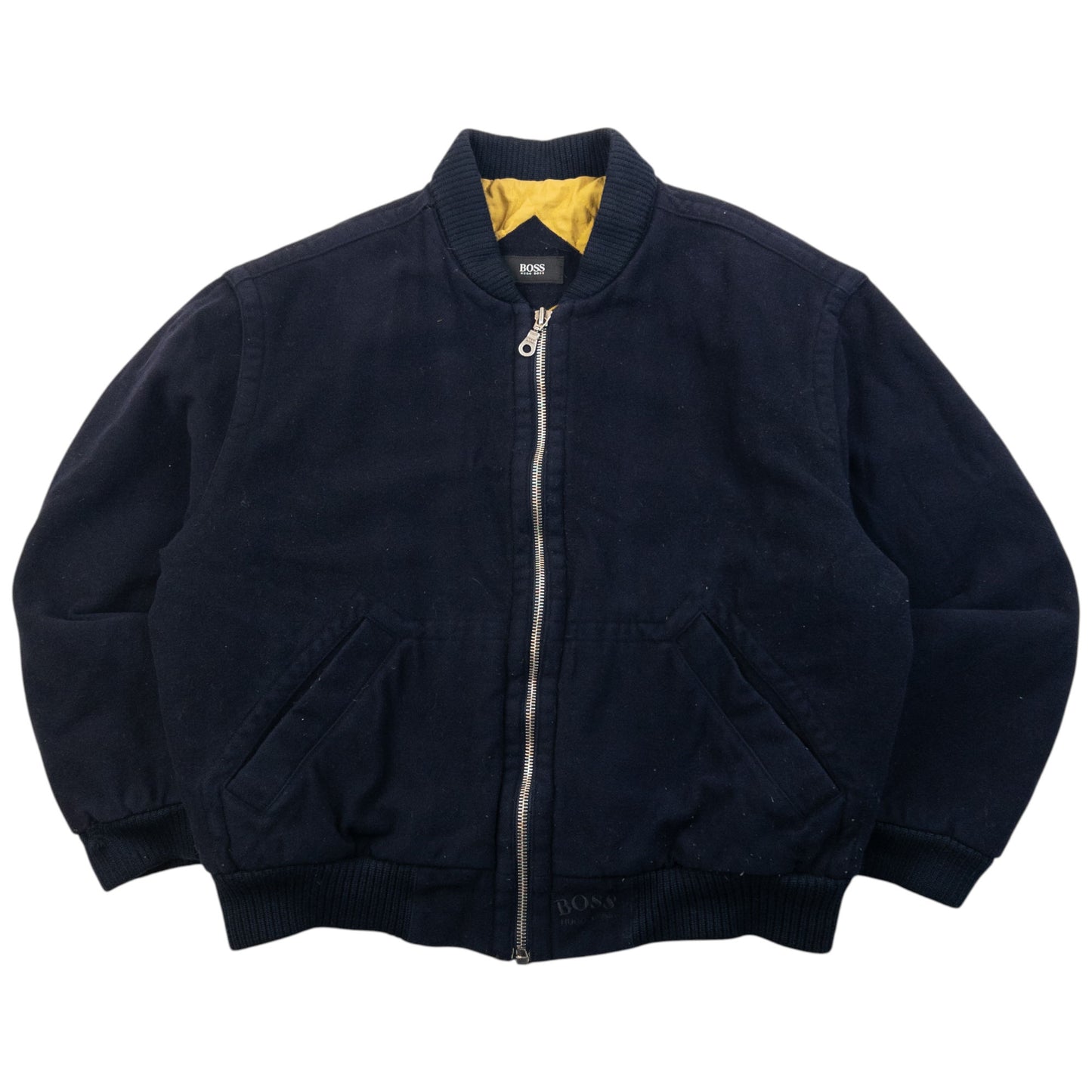 Vintage 90s Hugo Boss Cashmere Bomber Jacket Size L