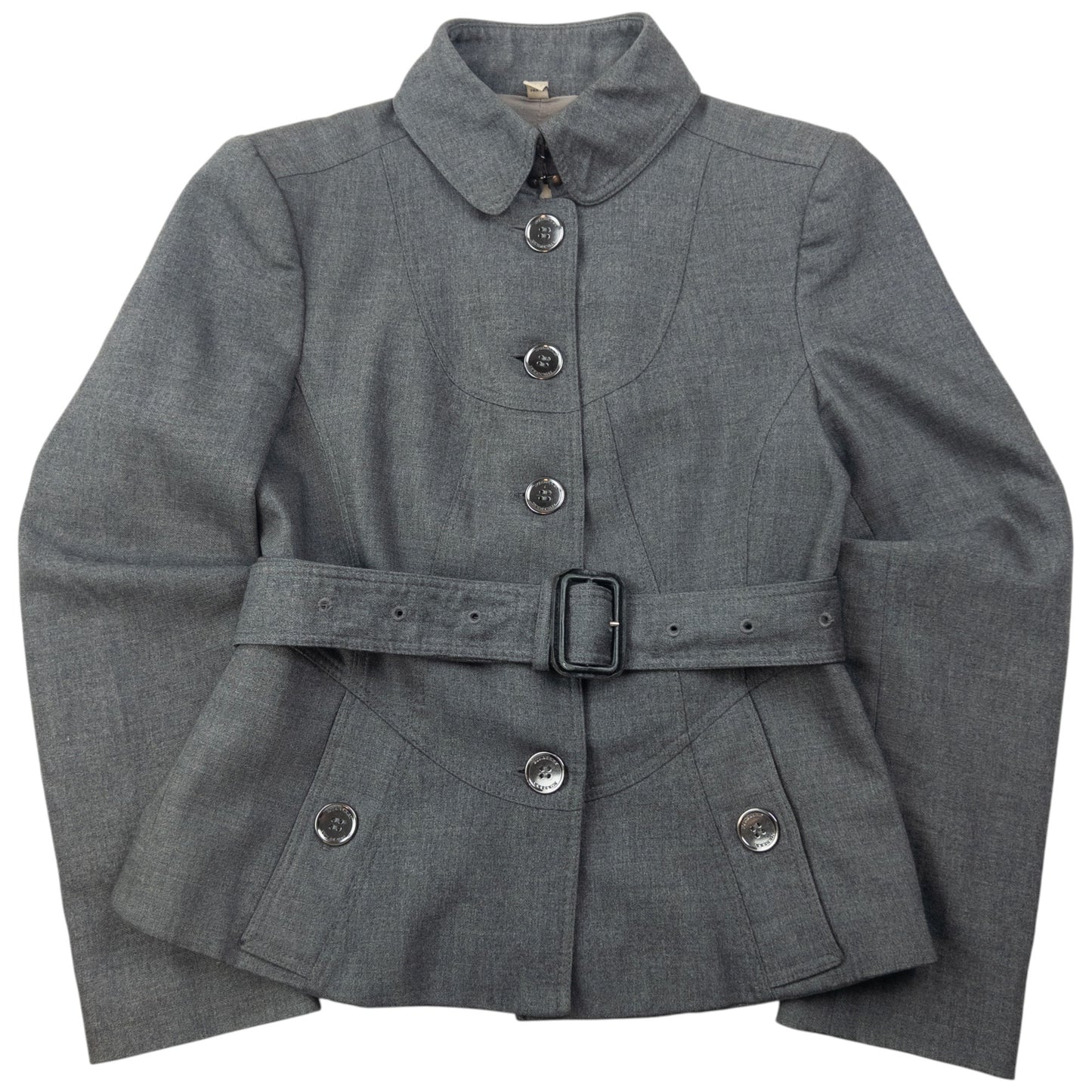 Vintage Burberry Belt Waist Jacket Womens Size S